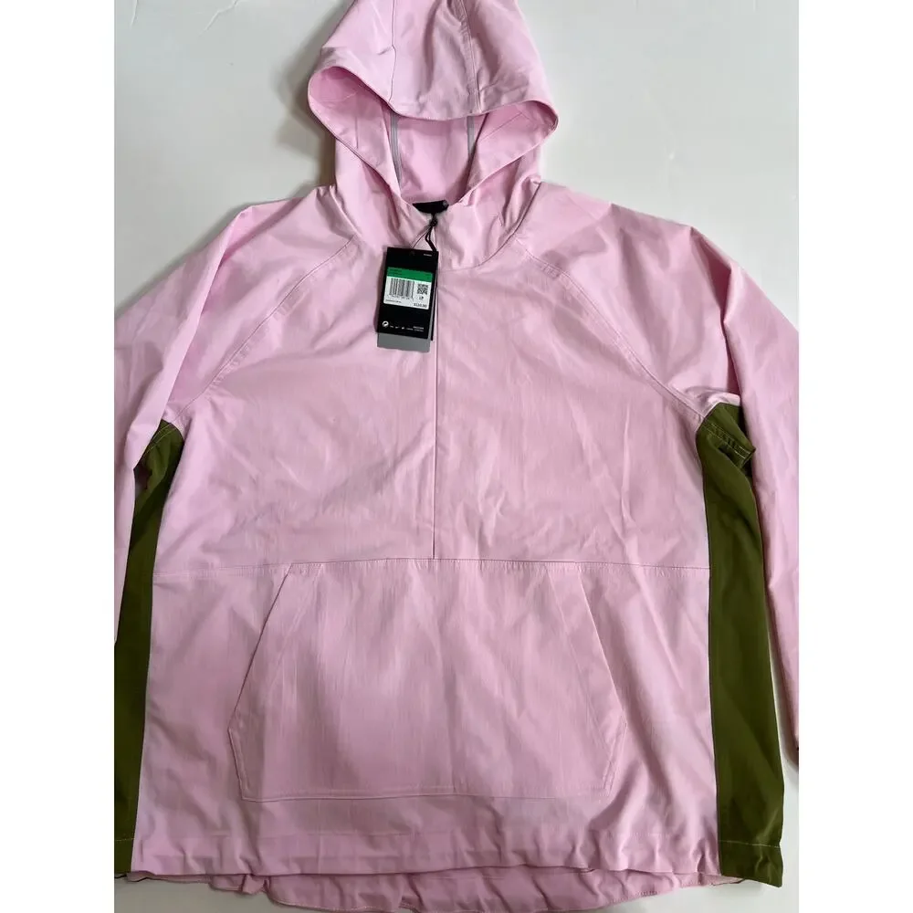 Nike Pink Foam Repel Anorak Golf Jacket CU9663-663 Women's XL